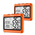 Elitech 2Pack Digital Bluetooth Hygrometer Thermometer, Refrigerator Thermometer with Free APP, Real-Time Temperature Humidity Monitor, PDF&CSV Data Export, IPT-100S with External Probe by Elitech