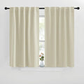 NICETOWN Blackout Curtain Panels for Living Room - (Beige Color) 29x36 inch, 2 Panels Set, Room Darkening Blackout Drapes for Window by NICETOWN