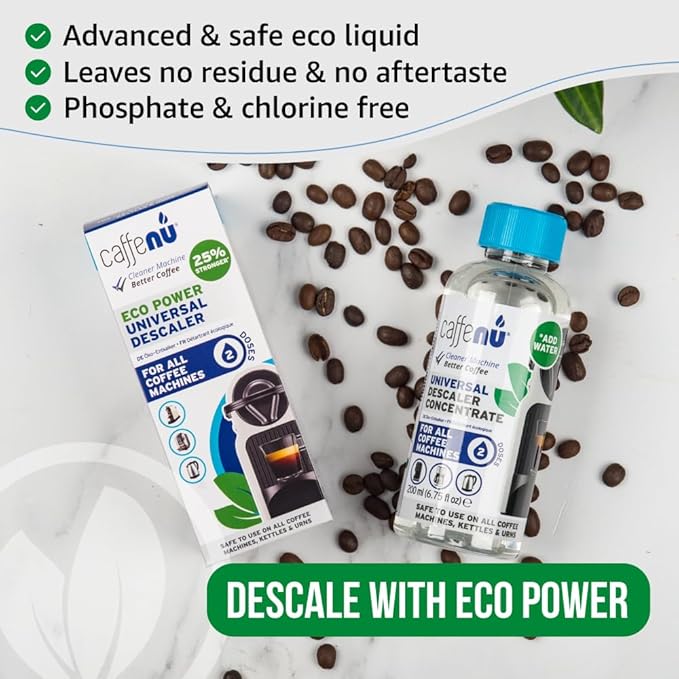 Universal Coffee Machine Descaling Solution. Coffee Machine Descaler Liquid 2 Uses. Descaler Kit. Part of your Barista Accessories Set. Compatible with Nespresso, Phillips, Lavazza, Verismo and More! - Image 4