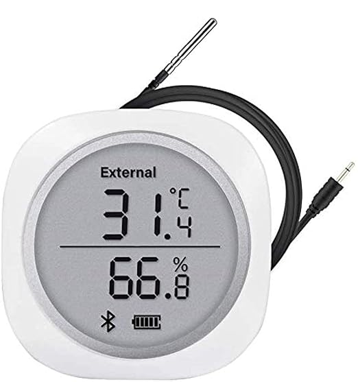 Inkbird IBS-TH1 Plus Wireless Bluetooth Temperature and Humidity Monitor Thermometer and Hygrometer Used for Brewing Meat Plant Cigar Storage (Battery not Included) by Inkbird