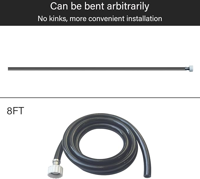 8FT Dehumidifier Drain Hose With 3/4 Inch FHT Connector, Leak-Proof, Kink-Free, Perfectly Compatible With Most Dehumidifier Brands - Image 5