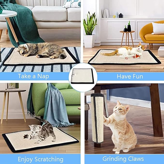 Cat Scratch pad Sofa Protector, Natural sisal Sofa Protector, Anti Scratch pad Furniture Protector, Sofa Protector, Bed Furniture Corner Protector, and Anti Scratch Protector (15.7"×11.8”-S) - Image 6
