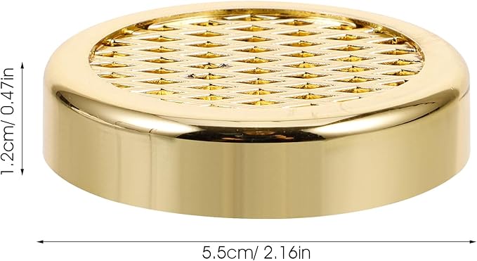 3Pcs Golden Round Humidifier for Humidor, Abs Sponge Humidification Accessory, Optimal Moisture Control for Home Use - Image 3