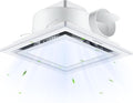 Bathroom Exhaust Fan with Light 10" Ultra Quiet 1.0 Sones,1000LM, 5CCT, Exhaust Fan Mounting Opening 8"x8" in 110CFM Bathroom Fan with Light Ceiling Mount for Home, Bath, Office by Unknown