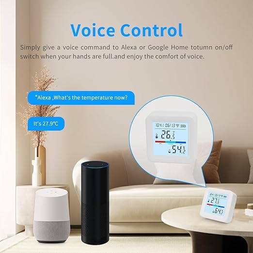 Smart WiFi Thermometer and Hygrometer – Temperature & Humidity Sensor with App Alerts, Data Logger, Backlit Display – Remote Temperature Monitor for Home, Greenhouse - Image 2