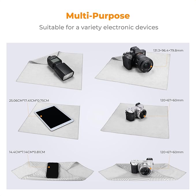 K&F CONCEPT Lens Camera Protective Wrap, Anti-scratch Lens protector, Magic Self-Adhesive Cloth Camera Wrap for Camera Lens/DSLR/Accessories - Image 4