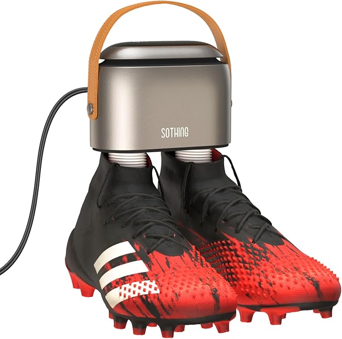 SOTHING Boot Dryer, Portable Shoe Dryer for Sneakers, Ozone Deodorizer, Retractable Hoses, 95W Rapid Drying, 3 Heat Levels, LED Touch Panel, 1–9H Timer, for Work Boots, Soccer Cleats, Gloves by SothingOfficial