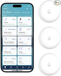 Aqara Water Leak Sensor 3 Pack, Zigbee Wireless Water Leak Detector for Alarm System and Smart Home Automation, Requires AQARA HUB, App Notifications, for Kitchen, Bathroom, Basement, Works with IFTTT by Aqara