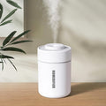 Portable Mini Humidifier, 180ml USB Cool Mist Small Humidifiers for Bedroom, Personal Desktop Humidification for Car Office Travel & Indoor Plants(White Grey) by Daskternie