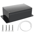 Electronic Project Box, IP65 Waterproof Dustproof ABS Plastic Junction Box- Indoor and Outdoor Electronics Cable Electrical Project Boxes (7.79 x 4.72 x 2.95 inch), Black by Motroce