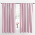 NICETOWN Room Darkening Curtains and Drapes - Thermal Insulated Rod Pocket Room Darkening Draperies for Dining Room (Lavender Pink, 2 Pieces, 52 inches Width by 63 inches Length) by NICETOWN
