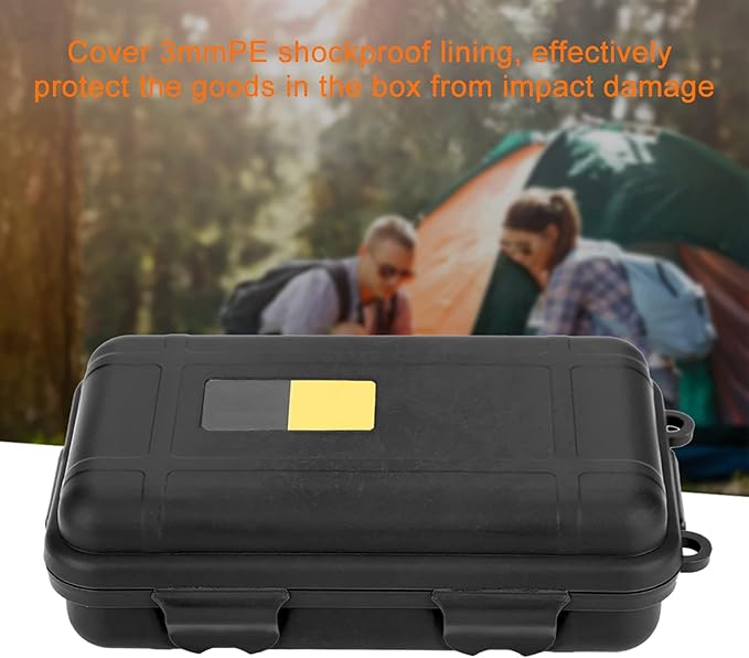 Water - Tight Storage Box | EDC Outdoor Survival Container for Electronics/Fishing Gear/Camping | Particle - Protected & Shock - Absorbing Dry Box with Silicone Gasket, 2 Sizes (Large - Image 6