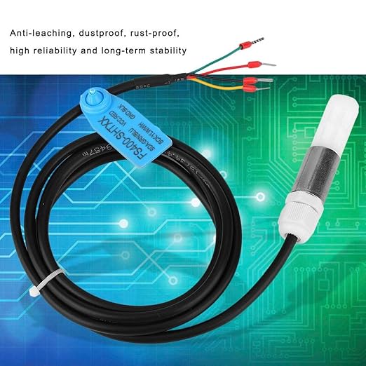 FS400-SHT30/31/35 Temperature Humidity Sensor,Dustproof Temperature Humidity Sensor Stainless Steel Plastic Housing I2C Output FS400-SHT3X(FS400-SHT30) - Image 2