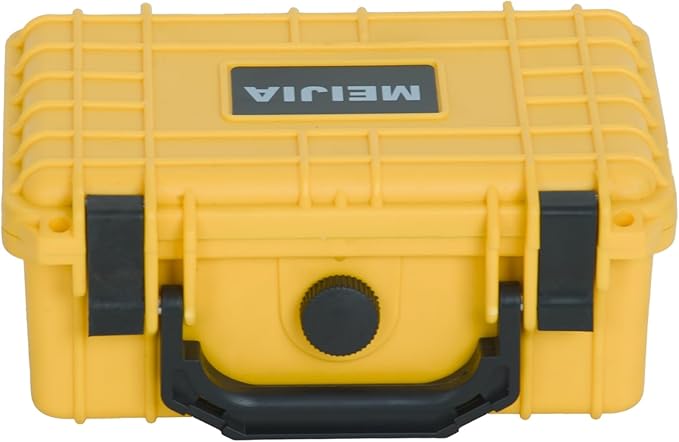 MEIJIA IP67 waterproof hard compact case,Customizable Fit Foam,8.12”x6.56”x 3.56”,Fit Use of Drones, Cameras,Equipments,lens (Yellow) - Image 8