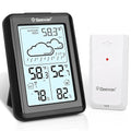 Geevon Indoor Outdoor Thermometer Wireless 200ft/60m, Digital Temperature Humidity Monitor with Large Display, Hygrometer with Weather, 3 Channel, Mold/Dew/Heat, 10s Backlight by GEEVON