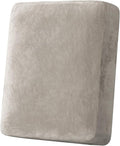 H.VERSAILTEX Velvet Stretch Couch Cushion Cover Plush Cushion Slipcover for Chair Cushion Furniture Protector Seat Cushion Sofa Cover (1 Piece Armchair Cushion Covers, Oatmeal) by HVERSAILTEX