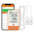 Elitech Bluetooth Thermometer Data Logger Temperature for Refrigerator with Shadow Data 100000 Points Export PDF/CSV Report, Pharmacy Vaccine DDL Certificate, MAX MIN with Dual Probe, GSP-6G-TDE by Elitech