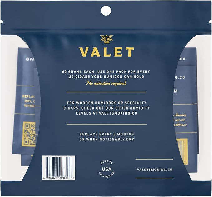 Valet 69% Two-Way Humidity Packs for Plastic Containers, 4-Pack, 60g Each, Prevents Leaks and Controls Moisture with Natural Craft Paper Design, Resealable Bag - Image 7