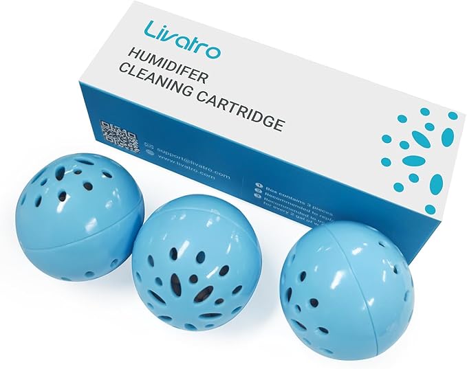 Humidifier Cleaning Ball – Fight Humidifier Mold and Bacteria with Humidifier Cleaner, Prevents Hard Water Build-Up, Eliminates White Dust, Removes Odor, For All humidifiers, Fish Tank - Image 2