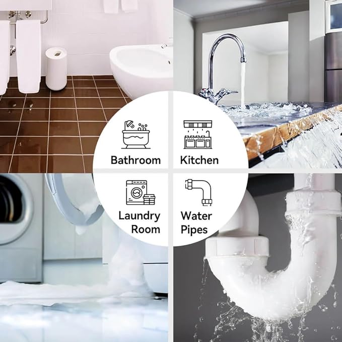 RAINPOINT Floating Remote WiFi Water Leak Detector for Home Basement 3 Pack with Hub,Wireless Siren Alarm Leakage Sensor Email & APP Push Notification Kitchen Sink,Bathroom,Laundry,Warehouse - Image 8