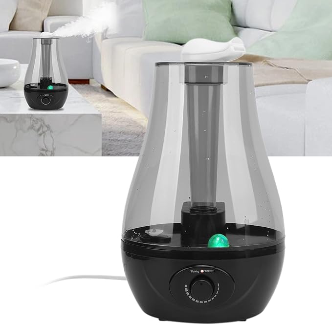 110-220v Air Humidifier Diffuser Mini Double Spray Ultrasonic Atomizer with Night Light for Home Yoga Office Bedroom Pet House(US Plug) - Image 5