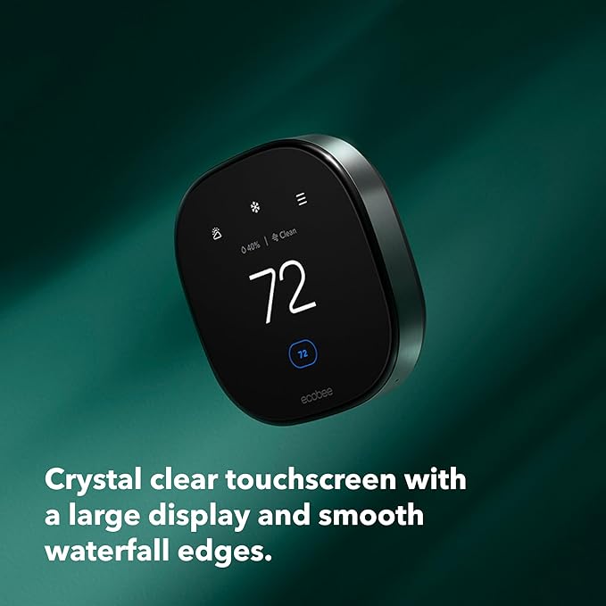 ecobee Smart Thermostat Premium with Smart Sensor and Air Quality Monitor - Programmable Wifi Thermostat - Works with Siri, Alexa, Google Assistant - Image 16