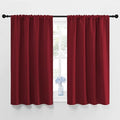 NICETOWN Burgundy Curtains Blackout Drape Panels - Lights Block Out Window Treatment Curtain Sets for Home Decoration on Christmas & Thanksgiving Day (Set of 2 Panels, 42 by 45-Inch) by NICETOWN