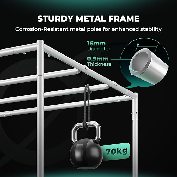Mars Hydro 3x3 Smart Grow Tent Kit Complete System,FC-E3000 APP Control Dimmable 1184Pcs LED Grow Light,1680D High Reflective Mylar,with Smart WiFi Control Ventilation System,10 Speed Clip Fan - Image 8