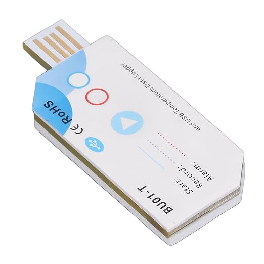 USB Temperature Humidity Data Logger BT 32000 Points Cover 120days PDF Report Disposable Temp Humidity Data Recorder Without Cables Convenient and Fast to Use - Image 2