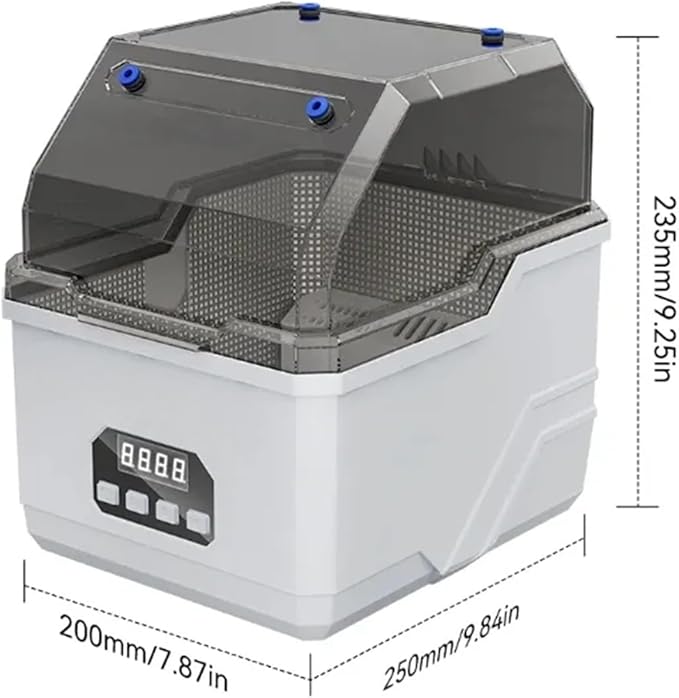 Compatible with KINGROON 3D Filament Dry Box 2 Rolls Fila Dryer All Arround Heating Adjustable 40-60°C Drybox 2KG Drying Box for 1KG 250g Spool(US Plug) - Image 6