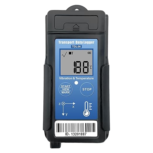 Tzone Vibration Data Logger 3-Axis Shock Datalogger USB with Temperature Recording,Digital Shipping Vibration Meter Recorder Transport Logger for Shock Sensitive Goods Monitor,Auto Report 34560 Points by Tzone