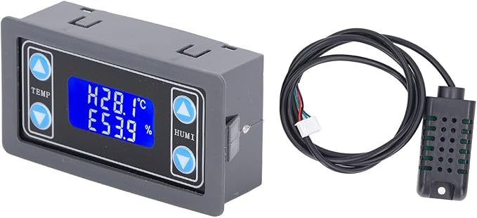 Temperature Humidity Controller Relay Output Digital Thermostat Humidistat Control Module with Indicator Light - Image 3