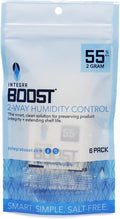 Integra Boost - 55% RH Level - 2 Gram Size - Two-Way Humidity Control Pack - Includes Humidity Indicator Cards - Humidity Balancer Packet For Packaged Foods & Herbs Storage (Pack of 6) by IntegraSpecialtyProducts