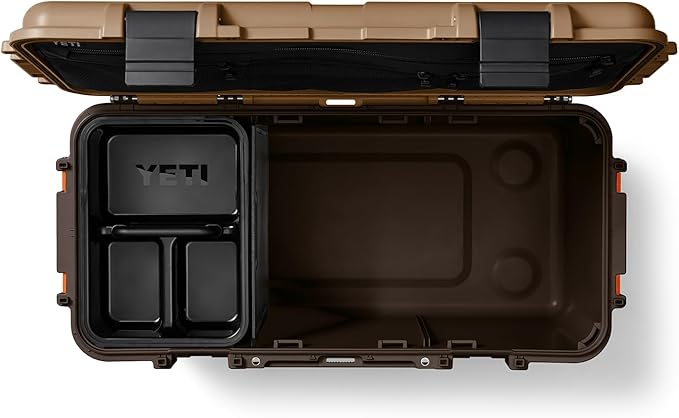 YETI LoadOut 60 GoBox Divided Waterproof Cargo Case, Dry Box, Camera Case, Fishing Tackle Box, Wetlands Brown - Image 7