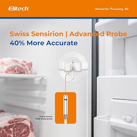 Elitech 5Pack Bluetooth Ultra Low Digital Temperature Data Logger for Refrigerator Shadow Data 100000 PointsExport PDF/CSV Report, Pharmacy Vaccine DDL Calibration Certificate, MAX MIN AVR GSP-6-TLE - Image 8