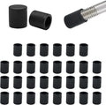 15/64" (5.7mm) Silicone Chair Leg Floor Protectors, Rubber Chair Leg Caps, Non-Slip Furniture Pads Round Chair Feet Covers End Caps for Hardwood Floors, Patio & Table Foots, Black (30PCS) by EASYEAH