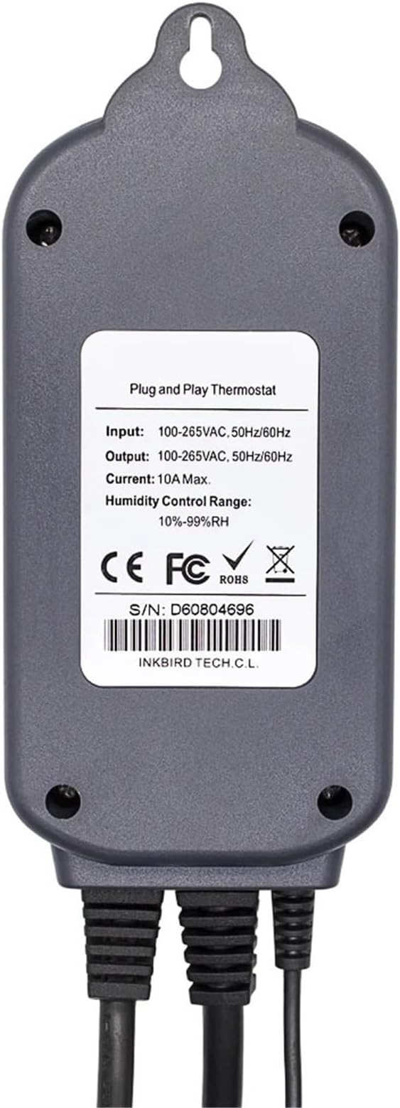 IHC-200 Pre-Wired Digital Dural Stage Humidity Controller, Dehumidification Humidifaction Control for Humidifier and Fan(UK Socket) - Image 4