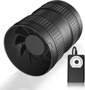 6 Inch Inline Duct Fan 345CFM Airflow with Stepless Speed Control Low Noise Energy Saving Ventilation Booster Fan for Grow Tents,Workshops,Basements by FanGoFast
