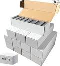 Trading Card Storage Box with 40 Dividers, Mtg Card Storage, Cardboard Trading Card Box for Baseball Sports Cards, 12 Count by Fageverld