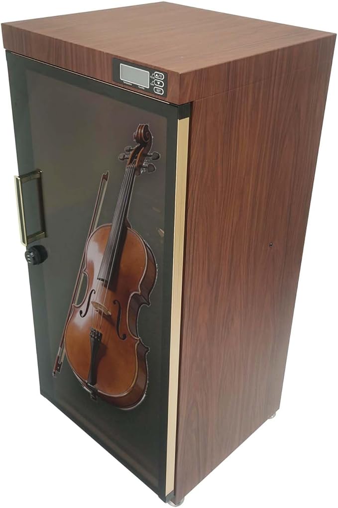 40x36x81in Musical Instrument Dry Cabinet, 35-60% RH, Silent Version Dehumidifying Dry Cabinet Box for Violin Guitar Bass Viola, LED Digital Display Electronic Box Storage by Unknown