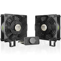 AC Infinity AXIAL S1238D, Dual 120mm Muffin Fan with Speed Controller, UL-Certified for Doorway, Room to Room, Wood Stove, Fireplace, Circulation Projects by ACInfinity