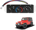 A/C Heater Control Panel with Blower Motor Switch Compatible with 1999-2004 Jeep Wrangler TJ, Climate Control Module Replace 55037473AB, BL101, HS-373 by Unknown