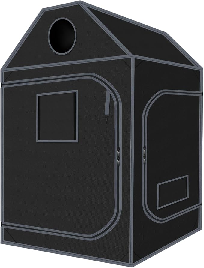 Grow Tent Roof 48"x48"x72" High Reflective Grow Tent Indoor Grow Room for Planting Fruit Flower Veg with Removable Water-Proof Floor Tray by Zazzy