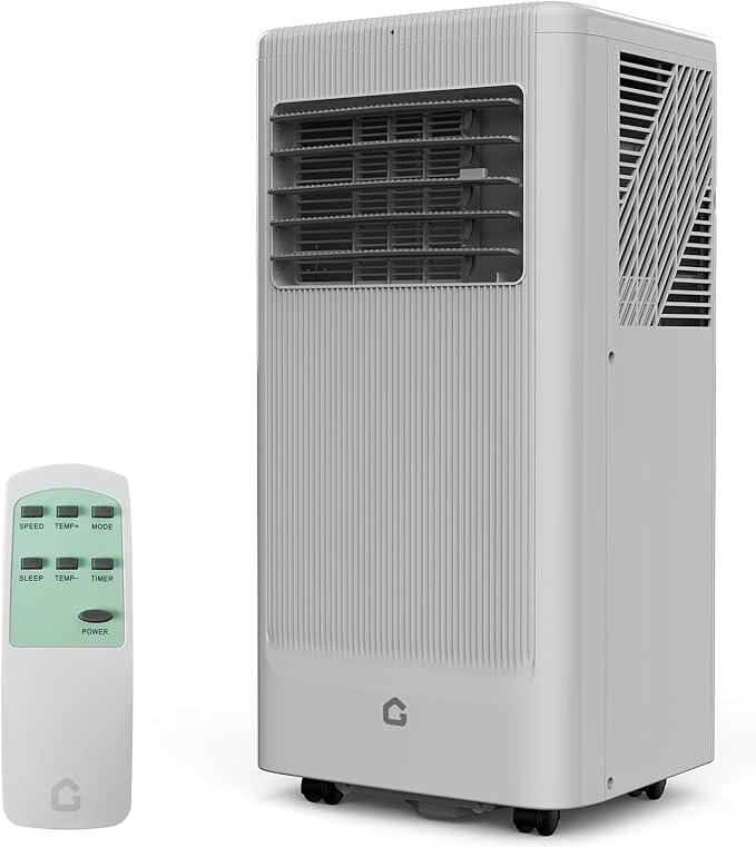 8000 BTU Portable Air Conditioner 3-in-1 Cooling AC Portable Air Conditioner for Room with Sleep Mode, Ventless Floor Air Conditioner, 3 Speeds Fan & Dehumidifier by GarveeTech