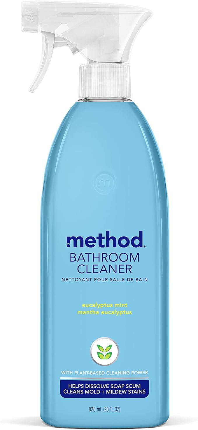 Method Bathroom Cleaner, Removes Mold + Mildew Stains, Eucalyptus Mint, 28 Fl Oz by method