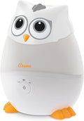 Crane Baby Mini Adorable Snow Owl Baby Humidifier, 0.5 Gal Cool Mist Humidifiers with Aroma Tray and Nightlight, Whisper Quiet Ultrasonic Humidifier for Baby and Toddler Room, Congestion Relief by CraneBaby