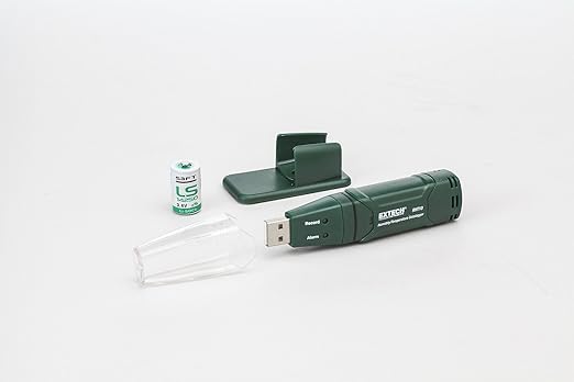 Extech RHT10 Humidity and Temperature USB Datalogger with 16,000 Data Point Memory, Dew Point, Time/Date Stamp, Long-Term Environmental Monitoring - Image 6