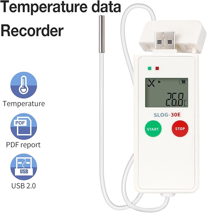 High Accuracy Temperature Humidity Data Logger with External Probes for Immediate in Storage Cold Chain - Image 3