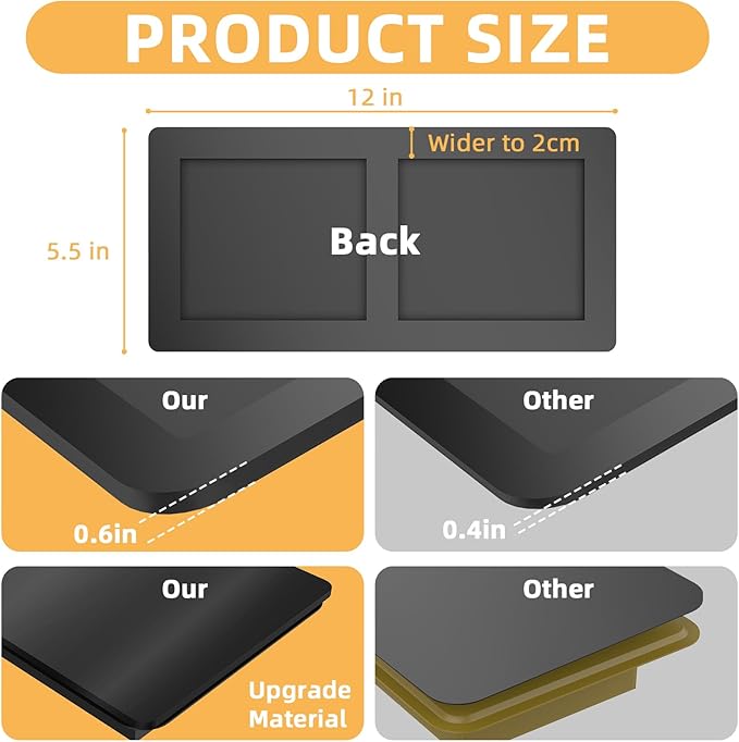 Magnetic Vent Covers (3-Pack) for Complete Sealing, 5.5" X 14" for Home Floor, Wall, and Ceiling Vents – Upgraded Thickness for RV, HVAC, and AC Vents, Energy Savings, Floor Vent Not Included - Image 4