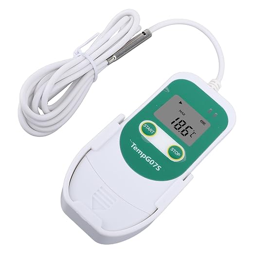 aqxreight USB Temperature Humidity Data Logger Recorder PDF CSV USB2 0 Digital Temperature Data Logger with External Probe for Cold Chain Refrigerator Including Alarm Inte - Image 5